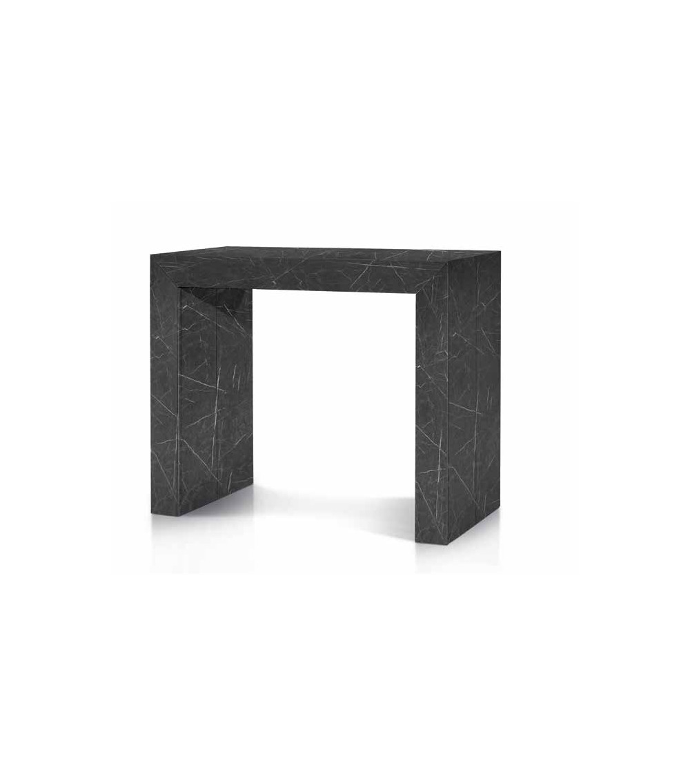 Consolle nobilitato finitura marmo ﾖ 90x45 5 all. cm.50 - T1685 - 1 - Tavoli