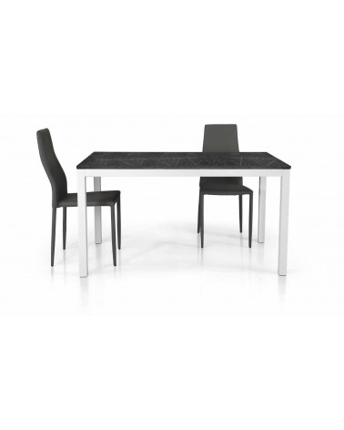 Sedia grigia in ecopelle - T696 - 1 - Sedie