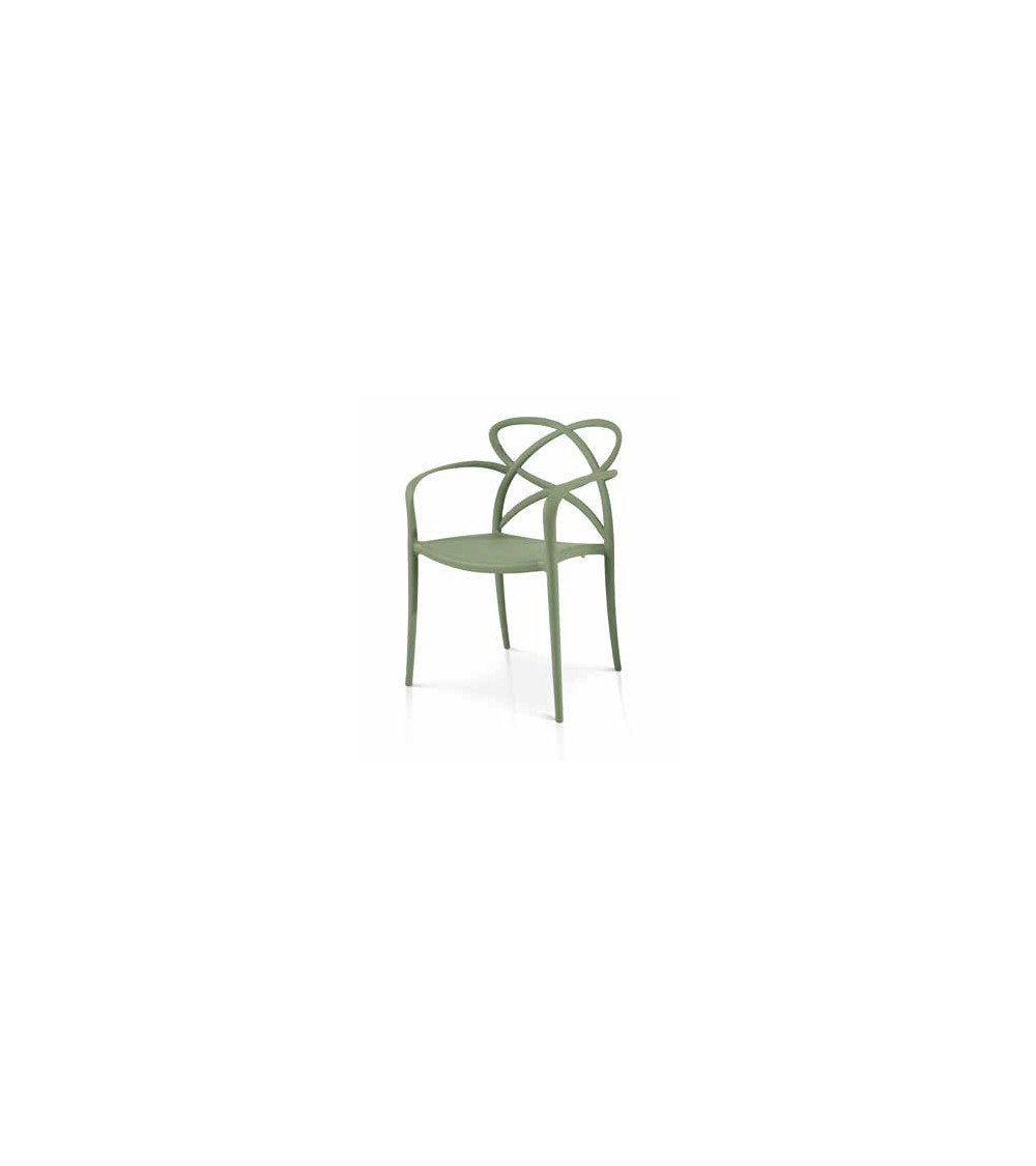 Sedia avocado con braccioli - T912 - 1 - Sedie