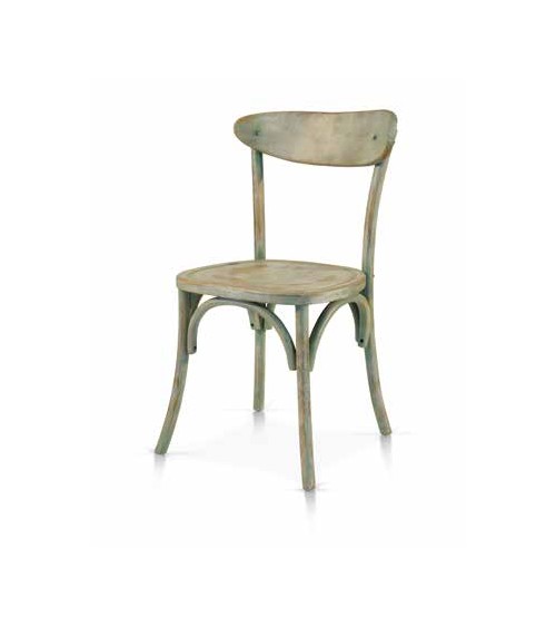 Sedia verde consumato - T915 - 1 - Sedie