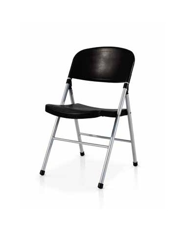 Sedia pieghevole nera - T920 - 1 - Sedie