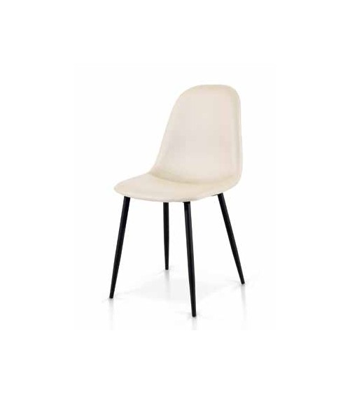 Sedia crema ﾖ bianco - T928 - 1 - Sedie