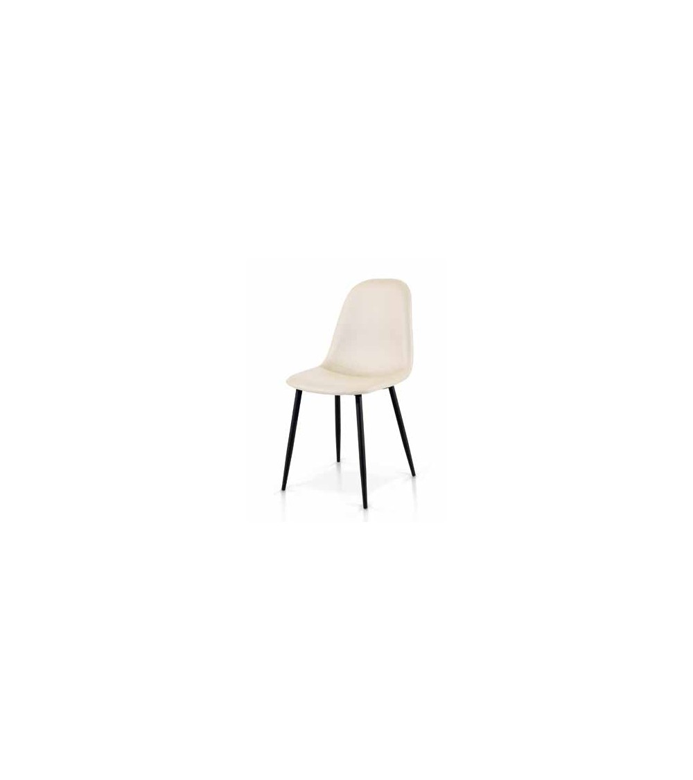 Sedia crema ﾖ bianco - T928 - 1 - Sedie