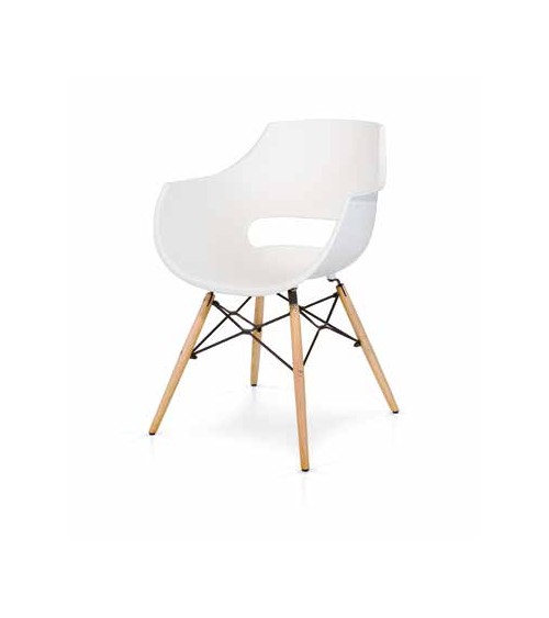 Sedia bianca con buco - T938 - 1 - Sedie