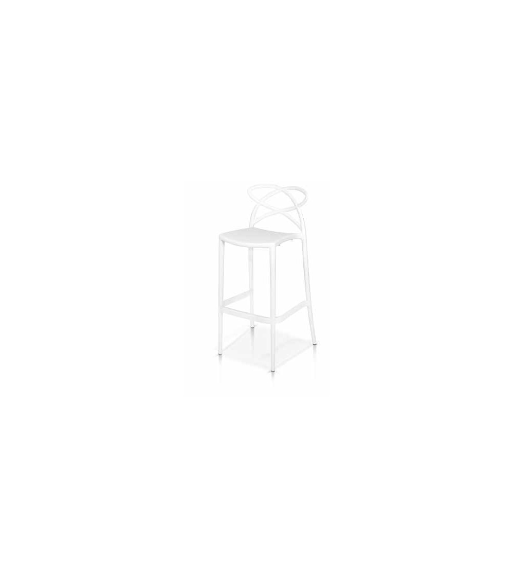 Sgabello bianco - T959 - 1 - Moderne