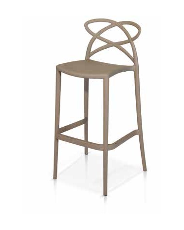 Sgabello grigio caldo - T960 - 1 - Moderne