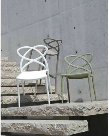 Sgabello grigio caldo - T960 - 2 - Moderne