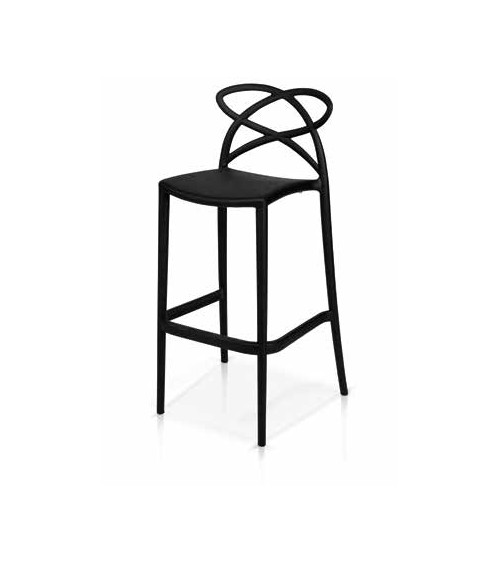 Sgabello nero - T961 - 1 - Moderne