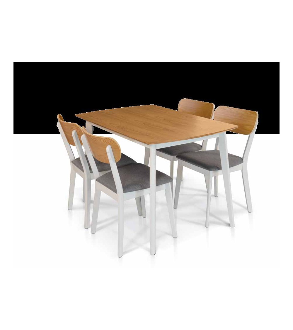 Tavolo impiallacciato rovere ﾖ 120x75 fisso - T962 - 1 - Tavoli
