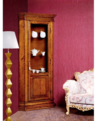 Vetrina classica una porta angolo - BA6 - 1 - Vetrine