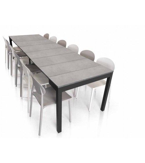 Consolle nobilitato finitura beton ﾖ 90x50 5 all. cm.50 - T996 - 2 - Tavoli