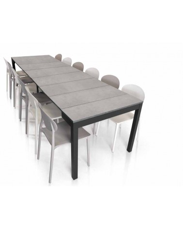 Consolle nobilitato finitura beton ﾖ 90x50 5 all. cm.50 - T996 - 2 - Tavoli