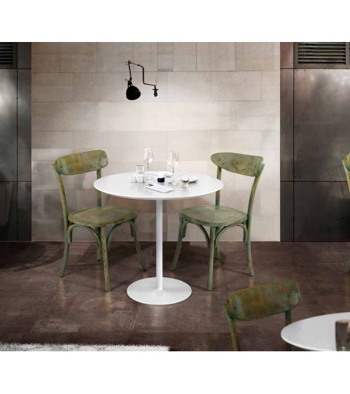 Tavolo rotondo finitura bianco opaco � 120 - T997 - 1 - Tavoli