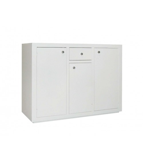Credenzina classica 3 porte 1 cassetto in legno massello - SOL152/A - 2 - Credenze