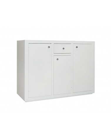 Credenzina classica 3 porte 1 cassetto in legno massello - SOL152/A - 2 - Credenze