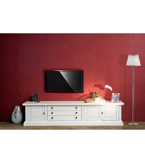 Base porta-TV classica con porte diamantate - AS16 - 1 - Porta TV