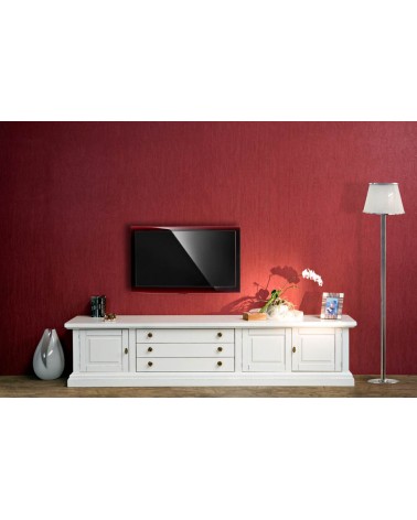 Base porta-TV classica con porte diamantate - AS16 - 1 - Porta TV