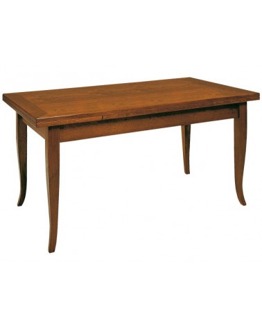 Tavolo classico rettangolare allungabile con gambe a sciabola - Senza RIQUADRO - T13 - 1 - Home page