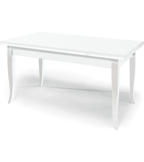 Tavolo classico rettangolare allungabile con gambe a sciabola - Senza RIQUADRO - T13 - 2 - Home page