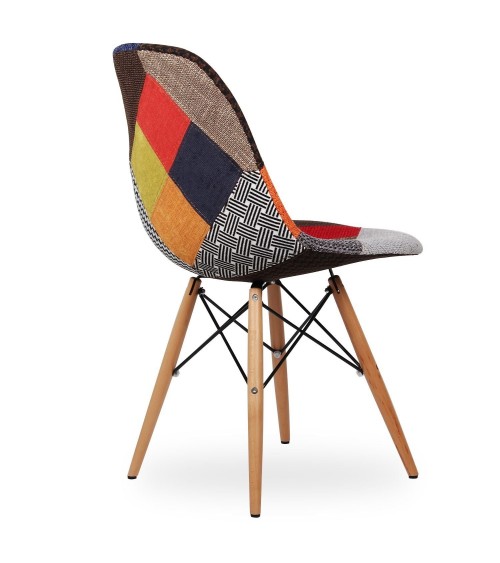 Sedia replica Eames DSW patchwork - T674 - 4 - Home page