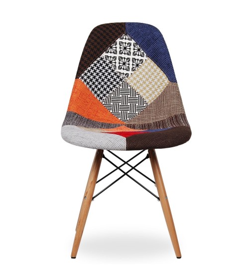 Sedia replica Eames DSW patchwork - T674 - 1 - Home page