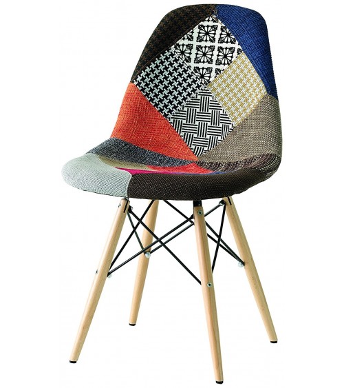 Sedia replica Eames DSW patchwork - T674 - 2 - Home page