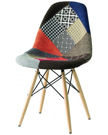 Sedia replica Eames DSW patchwork - T674 - 2 - Home page